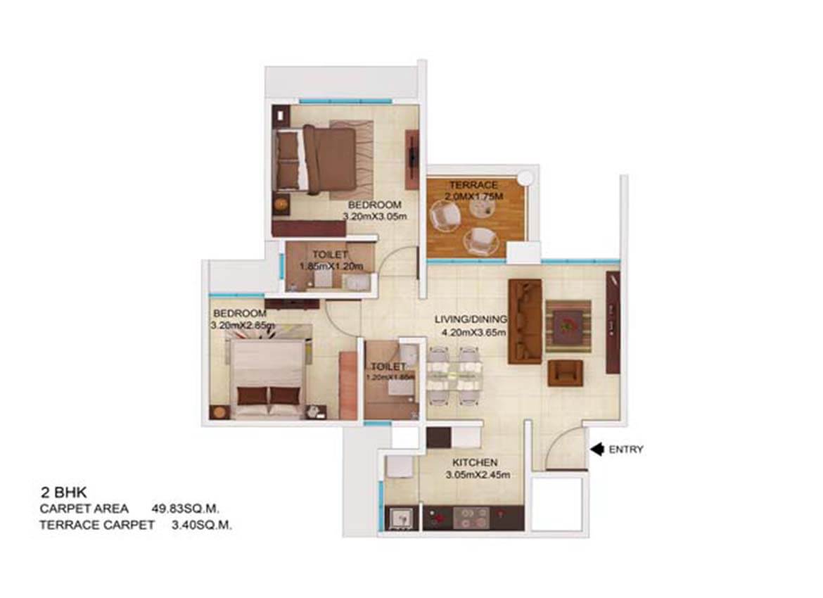 1.5 BHK Apartments/Flat Resale Yelahanka Godrej Avenues